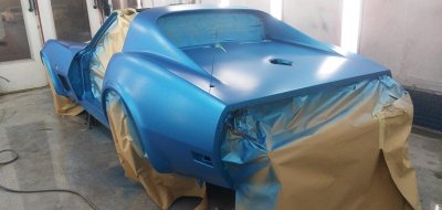 Restoration Project - Chevrolet Corvette 1974 - during restoration