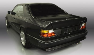 Rear left view of the Mercedes Benz 3,4 AMG CE300 1991